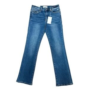 NWT high rise denim vervet jeans with slight stretch cotton blend bootcut